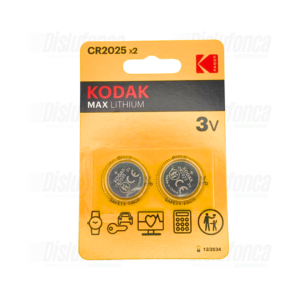 KODAK MAX LITHIUM CR2025 X2